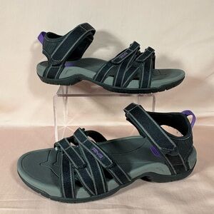 Teva Tirra Women's Black/Gray Behring Sea Trail/Hiking Sandals Size 7.5 (4266)